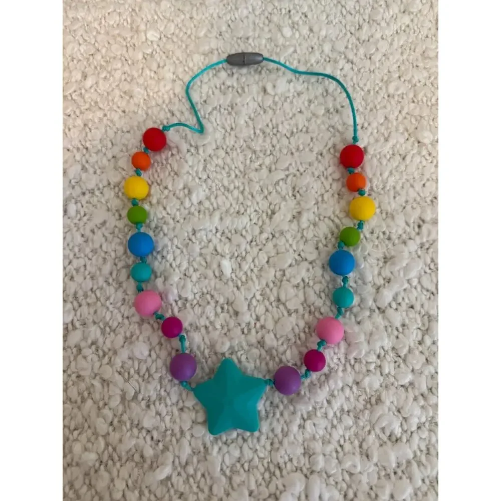 Bundle of Munchables Sensory Chewable Jewelry - 4 Necklaces and 1 Bracelet
